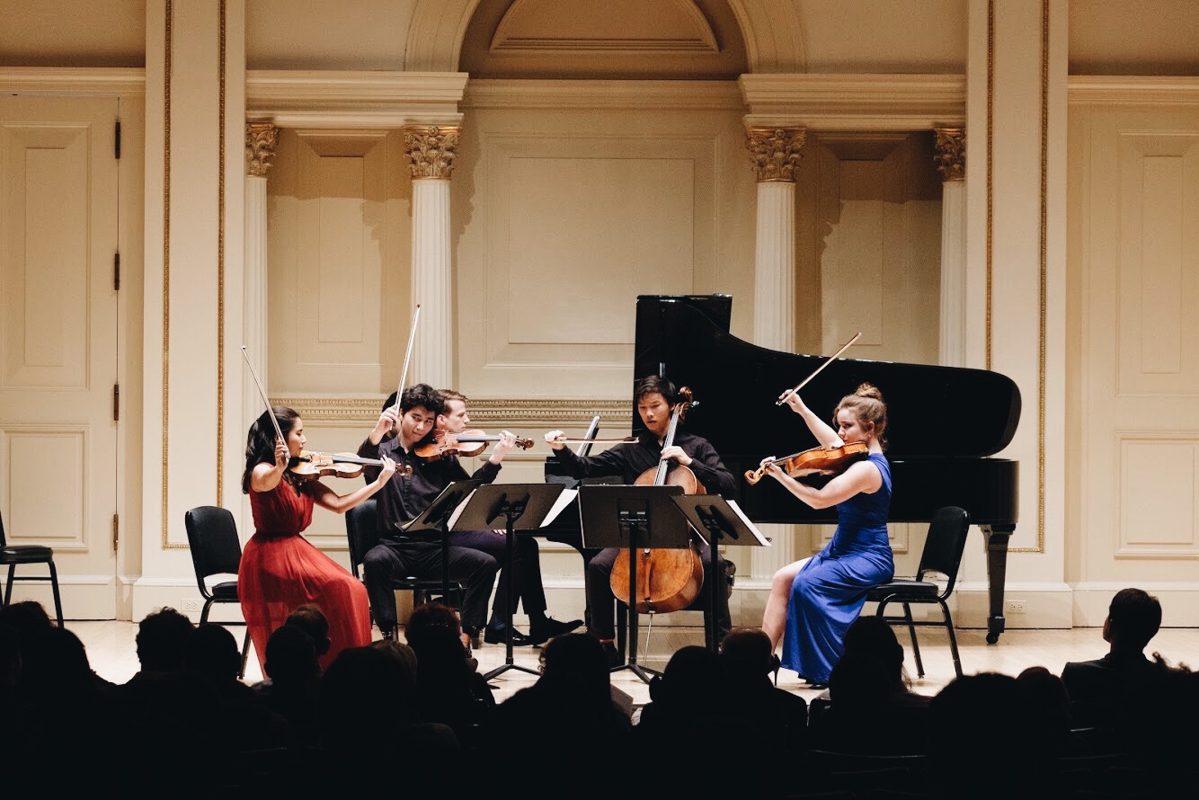 <p>At Carnegie Hall </p>

<p>With Lucas Stratmann, Hannah Geisinger, Leland Ko</p>